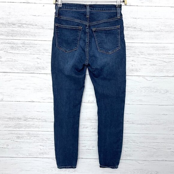 J. Crew Mercantile Women's Jeans High Rise Skinny Straight Leg Medium Wash 25 - Picture 2 of 7